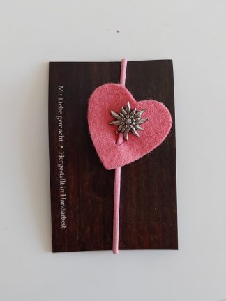 Filzherzerl Edelweiss altrosa