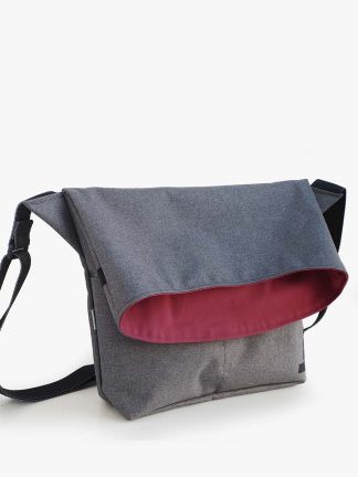 Ellipse.03  Botentasche aus Nylon graumeliert